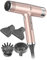 GA.MA Italy Professional, Asciugacapelli iQ3 Perfetto, Phon Ultraleggero con Motore Brushless da 110.000 giri/min, Tecnologia Stand-by e Funzione Turbo, 1600 W di Potenza, Gold Rose