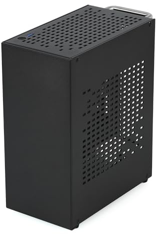 Goodisory A07 Black Aluminium Desktop Mini-ITX Computer Chassis with PCIE 4.0 Raiser