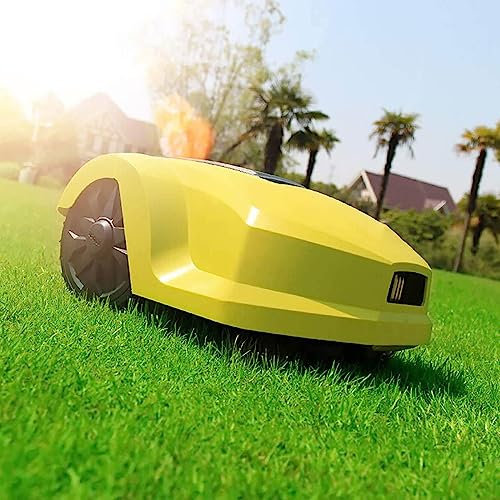 SNBGRYE Rasaerba Intelligente, Tagliaerba Elettrico, Alimentato da Batteria da 24 V 4,4 Ah, Altezza di Taglio (2,5-5 CM), 28° in Salita, per Giardini Medio-Grandi (800㎡ / 3000㎡),30EA