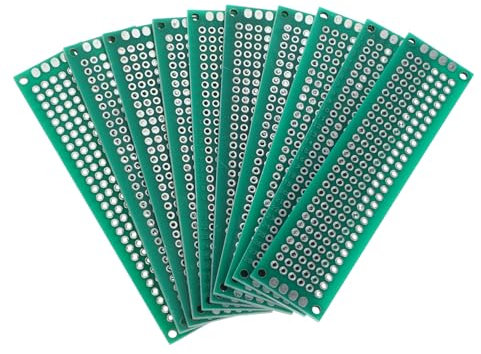 iplusmile 10pezzi Pcb Doppia Faccia Saldabile Per Progetti Elettronici Circuito Resistente e Versatile Per Sperimentazioni e Prototipazione
