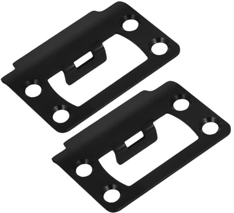 LOEFLIFA 1ensemble Plaque De Renfort Pour Gâche De Porte Kit De Protection Acier Inoxydable Avec Plaque De Verrouillage Facile à Installer Et Compatible Avec Divers Modèles De Serrures
