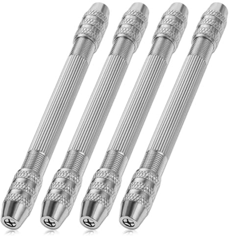 Sirxlevcy 4Pieces Double End Needle Pliers DIY Hand Drill Needle Pliers Wire Twisting Tools for Jewelry Making Jewelry Making Tool