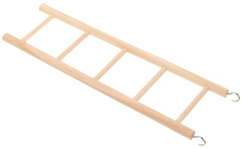 ARTSEWPLY Data [ Scala Per Uccelli e Criceti in Legno Naturale, Giocattolo Per Arrampicata Corda Per Pappagalli, Ponte a Scala Colorato Per Gabbia Di Piccoli e Medi Animali Domestici (24x7 Cm