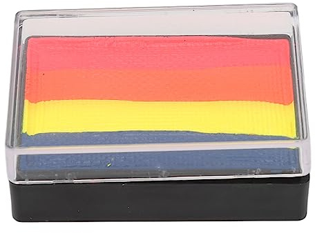 Taidda Palette de Gâteaux Fendus de 4 Couleurs, Maquillage Vibrant activé par L'eau, Peinture pour le Visage et le Corps pour Halloween, 30g pour Cosplay, Adultes et Enfants (24)
