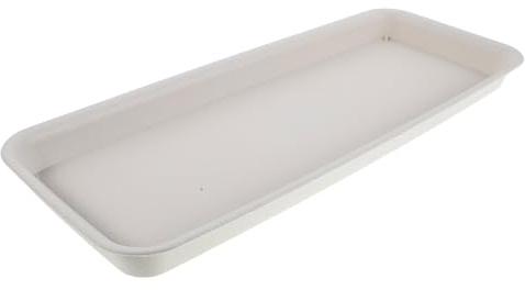 IWOWHERO sottovaso per Bonsai sottobicchieri Vassoio raccogligocce per vasi da Fiori Vassoio di drenaggio delle Piante Pot Supporto per Vaso di Fiori White