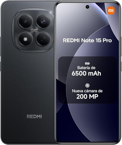 XIAOMI REDMI Note 15 Pro 4G Smartphone 12GB + 512GB Massive 6500mAh Battery MediaTek Helio G200-Ultra 200MP Ultimate-Clarity Camera, Black