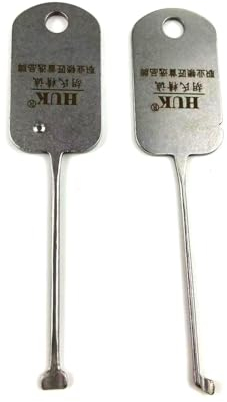 TPM Go 2pcs Utility Fast Kaba Lock Pick Tool,Civil Lock Fast Opener Tool Set