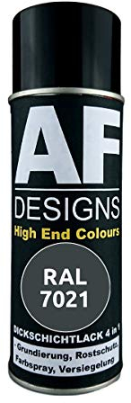 4 in 1 RAL 7021 Schwarzgrau Dickschichtlack Lack Spray Spraydose