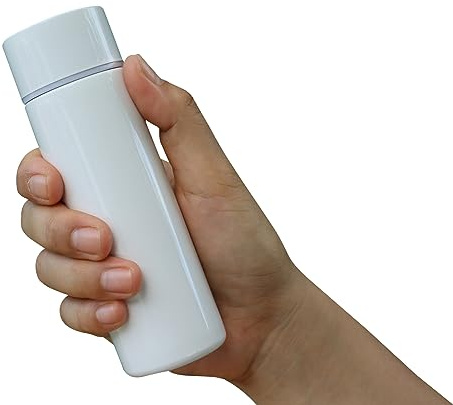 150ml Mini Cute Coffee Vacuum Small flasks Small Capacity Portable Stainless Steel Travel Drink Water Bottle Insulated Cup (White)