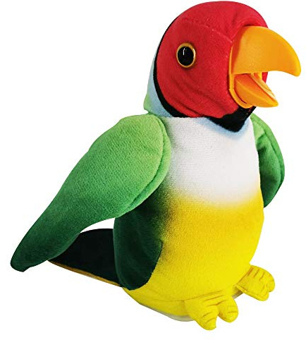 WEofferwhatYOUwant Loro Parlante de Peluche Interactivo – Repite Todo lo Que Dices en Cualquier Idioma – Pico y Alas Móviles – Juguete Educativo para Niños y Adultos – Regalo Divertido