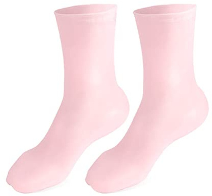 Kylewo Silikon Schutzsocken,1 Paar Silikon Socken Fuß Anti-Risse schützende Fußpflege-Socken ätherische Öl Gel Socken Beauty Salon Feuchtigkeitsspendende Anti Crack Fußpflegesocken