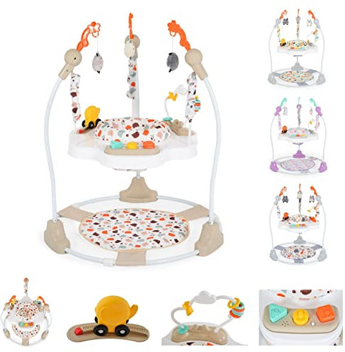 Moni Hopser Magic Fun Spielcenter, Musik, Licht, höhenverstellbar, Sitz drehbar beige