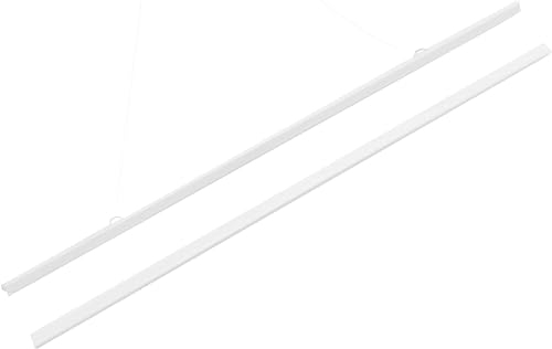 Coppia di Stecche Bianche per Poster lunghe 70 cm. con 2 Ganci