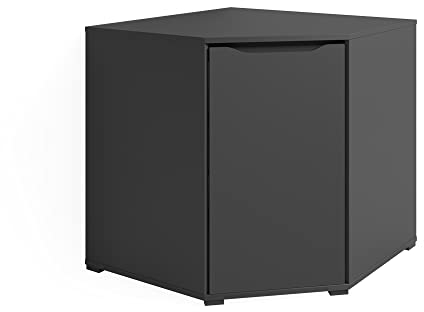 Vicco Kommode Ruben, Regal mit Türen, Anthrazit, 78 x 76.6 cm