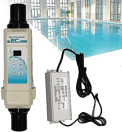 GBHJJ GéNéRateur de Chlore au Sel, ÉLectronique Machine de Chlore au Sel, 8 G/12/16/20H ÉLectrolyseur de Chlore SystèMe de Chloration de l'eau SystèMe de Filtre de Piscine d'eau SaléE,12g/h