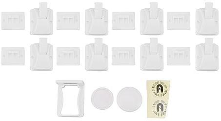 Magnetische Kinder-Schrankschlösser, Kindersichere Schrankriegel, Schrank-, Schubladen- und Türriegel für Möbel, Küchen, Öfen, Toilettensitze (Typ 3)