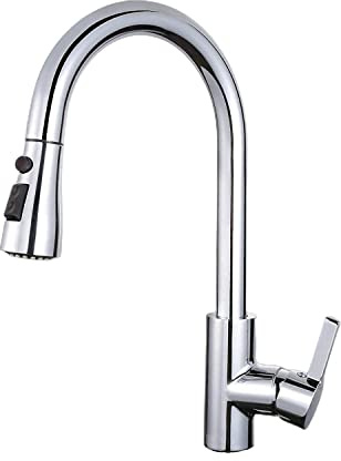 TODOT Robinet de Cuisine avec Bec Extractible, Douchette, Mitigeur, 3 Modes de Sortie d'Eau, Rotatif 360°, Acier Inoxydable