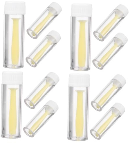 Healvian 12piezas Removedor De Lentes De Contacto Herramientas Reutilizables Stick Compacto Para Lentes Rgp Accesorio Práctico Caja De Almacenamiento
