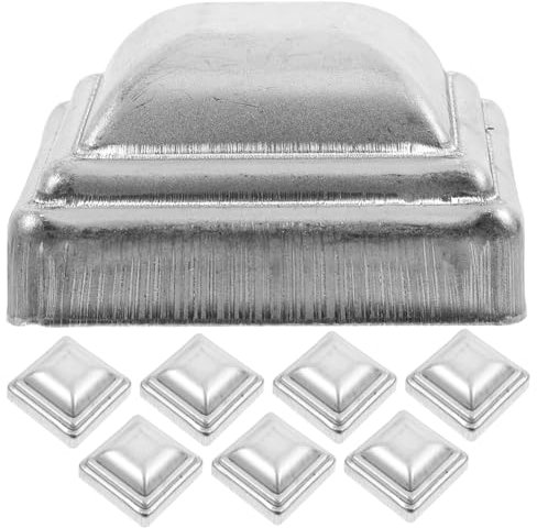 FOYTOKI 20pcs Square Fence Post Caps Column Wraps for Porch Railing Post Cap Covers Replacement for Garden and Corridors