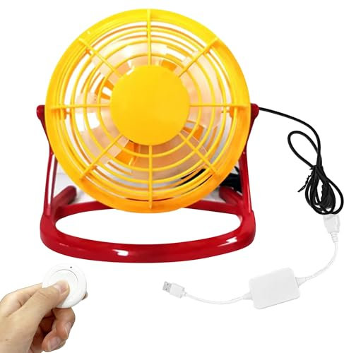 FSLiving ventilator grow, Grow Ventilator mit Fernbedienung,Verstellbarer Winkel mini fan für Growzelt mit oszillierender Funktion,4 Lüfterblätter(GYFS020-Y)