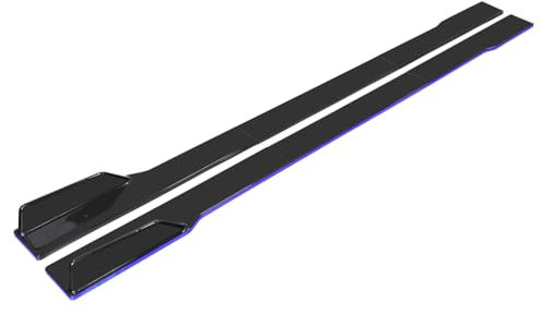 DCSNXZF Auto Seitenschweller für Audi A5 4 Door B8 2007-2016, Kratzfest Auto Seitenschweller Schutz Karosserie Seitenfender Rocker Seitenrock ZubehöR,A-Black-Blue