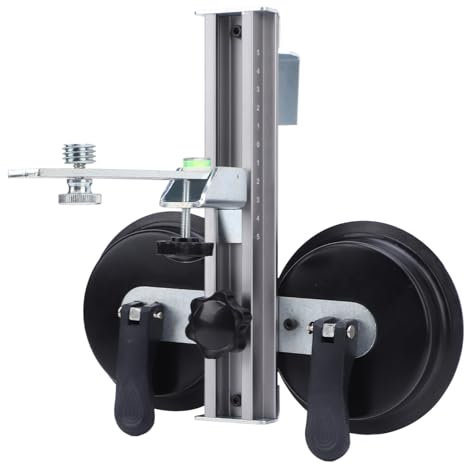 Soporte de Nivel de Línea de Aleación de Aluminio, Ventosa Doble, Rotación de 360 grados, Capacidad de 40 Libras con Nivel de Burbuja para Uso Versátil