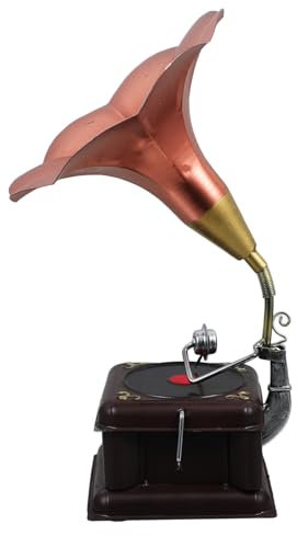 Amosfun Einzigartiges Vintage-phonographenmodell Für Die Inneneinrichtung Perfekt Für Stilvolle Innenräume