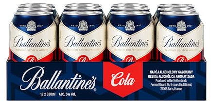 Ballantine's Whisky y Cola REDI Cóctel, 12 unidade, 250 ml