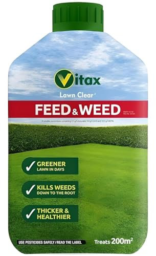 Green Up Liquid Feed & Weed – 1L, Dual Action Fertiliser for Lawn & Garden, Promotes Healthy Growth & Controls Weeds, Ideal for Lawns, Plants & Shrubs – Pack of 1