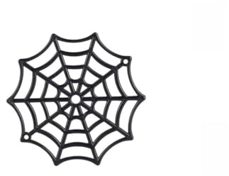 FIXOSHEE 50 Piezas Telarañas de Plástico Negro para Decoración de Halloween Accesorios Resistentes para Fiestas Temáticas Terrorífico y Reutilizables