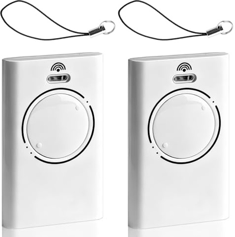Télécommande Porte de Garage Universelle 433 MHz Lot de 2, Télécommande Compatible XT2 433 SLH LR, XT4 433 SLH LR, Télécommande Portail 2 Canaux avec Code Roulant, Remplacement Ouvre-Portes