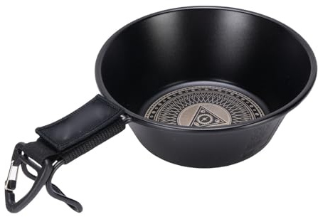 Luocute Bol de Camping, Bol Incassable en Acier Inoxydable 304 avec Poignée et Motif Inférieur gravé, capacité de 250 Ml pour le Camping en Plein Air, la Randonnée, la Randonnée, les
