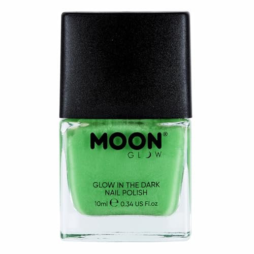 Moon Glow - Glow in the Dark Nail Polish - 10ml - Green - Phosphorescent Nail Varnish