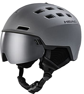 HEAD Skihelm Radar 5K Anthracite + Spare Lens Herren Ski Helmet Skihelme Snowboardhelm mit Visier Wintersport Schutzhelm Winter XL/XXL (60-63 cm) j21