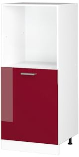 Vicco Mobile per forno da incasso R-Line, Rosso lucido, 60 cm, per la libera combinazione all'interno di sistemi cucina modulari