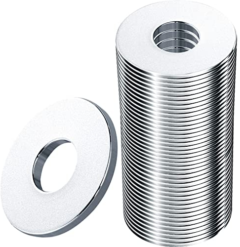 DKBT Rondelles Metal M4 120 Pièces Rondelle Inox M4 x 12mm Rondelle Plate en 304 Acier Inoxydable DIN9021 / ISO7093 pour L'étanchéité des Vis et écrous