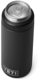 YETI Rambler Colster Slim, Stainless Steel Can Insulator, Black, 250 ml