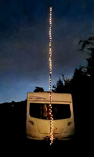 Caravan Flag Pole Solar LED KIT (Warm White)