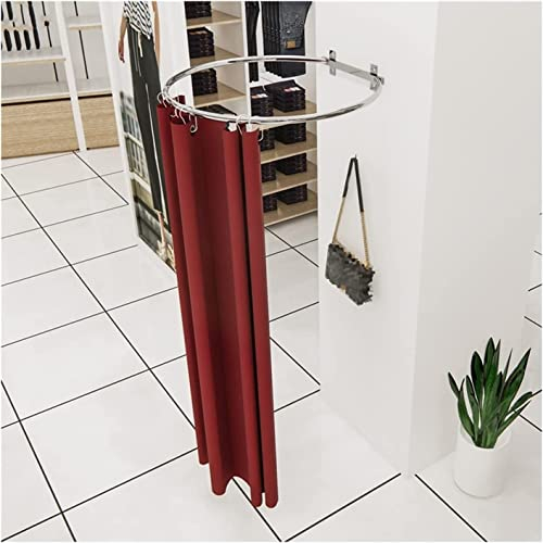 Modische Umkleidekabinen, bewegliche Umkleidekabine, tragbare Umkleidekabine für Bekleidungsgeschäfte, hochwertiger Schattierungsvorhang für Innen-Ankleidezimmer, Schlafzimmermöbel (rot, 70 x 30