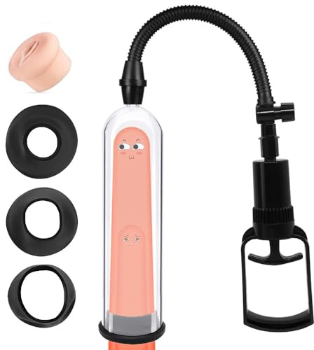 Jpscor Penispumpe Vakuumpumpe Sex Spielzeug für die Männer, mit 3 Manschette Masturbator muschi Vakuumpumpe Erektion Penisvergrößerung Penispumpe Erotik Toyset Sexpielzeug für Männer Extrem