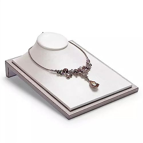 Lizhuzhuzs28 Schmuckhalter Halskette Display Büste Vitrine Schmuck Display Ständer Halskette Büste Kettenhalter Display Organizer Show Boutique Stand Mannequin Schmuckbaum