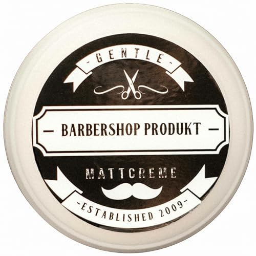 Gentle Barbershop Haarstyling-Creme - langanhaltendes Haargel bietet flexiblem Halt & Mattes Finish - Leicht auswaschbare Pomade für Herren - 100 g Haarwachs matt mit angenehmen Duft