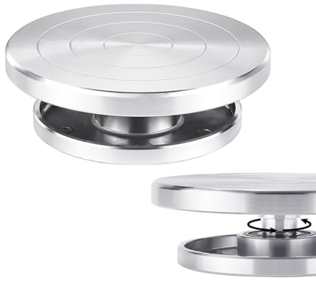 UNICRAFTALE 15cm 1 Stück Action Displays Legierung Keramik Drehscheibe Drehscheibe Skulpturrad Drehscheibe Keramikständer Mit Kugellagern Zubehör Dekorieren Keramik Modellbau