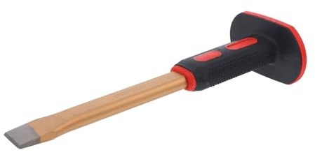 Scalpello da Muratura con Protezione Mano in Lega di Tungsteno | Pietra e Calcestruzzo, Adatto a Lavorazioni di Muratura, Struttura Plastica