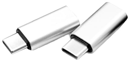 Yingjie 2 Pcs Lightnings To Usb C Adapter,Usb C To Lightnings Adapters,Usb c To lightning Adapters,Lightninges To usb C,Lightning Female To usb Male Adapter,for Charging,Data Sync(Silver)