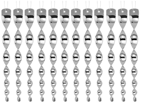 Répulsif Oiseaux, Gloryit 12 Pièces Spirale Réfléchissante, Répulsif Réfléchissants Spirale Oiseaux, Effaroucheur Oiseaux Réfléchissant pour Les Balcons, Les Arbres Fruitiers et Les Fenêtres