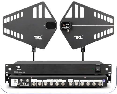 1800m Wireless Microfono Amplificatore di Segnale, adatto per grandi prestazioni direzionali (F100/8 canali/antenna con display)
