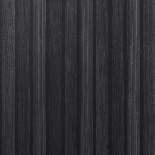 AMIGO Selbstklebende Tapete Holzoptik Schwarz 44x300cm, wasserdicht | Vintage-Dekor für Möbel, Türen und Wände. Einfach anzubringen.