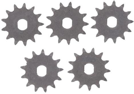 HERCHR 5PCS Chain Sprocket, T8F 13T Electric Scooter Motor Engine Sprocket 0.4in/10mm Inner Diameter for 47cc 49cc Mini Pocket Dirt Bike Electric Scooter ATV