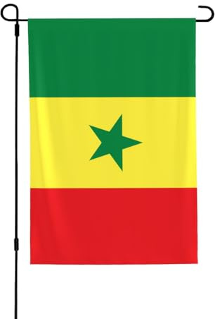 Drapeau du Sénégal pour l'intérieur et l'extérieur, parfait pour la maison, le jardin, les événements et les expositions patriotiques.